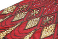 1920s Vintage Retro Sequin Gatsby Roaring 20s Flapper Cocktail Long Dress Red