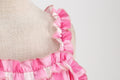 1950s Dresses for Women Vintage Rockabilly Retro Straps Pink Plaid A-line Swing Midi Dress Pink