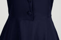 1950s Retro Vintage Party Swing Dress Elegant Rockabilly Short Sleeve Pin Up Dress Black