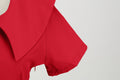 1950s Retro Vintage Party Swing Dress Elegant Rockabilly Short Sleeve Pin Up Dress Red