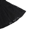 50s 60s Womens Vintage Party Dress V Neck Lace Pin Up Rockabilly Dress Black