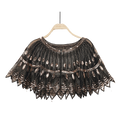 Bling 1920s Style Mesh Sequin Bead Deco Flapper Capelet Shawls Wraps