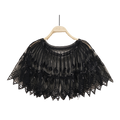 Bling 1920s Style Mesh Sequin Bead Deco Flapper Capelet Shawls Wraps Black 1