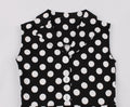 Girls 1950s Retro Rockabilly Vintage Swing Dress with Belt Black
