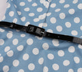 Girls 1950s Retro Rockabilly Vintage Swing Dress with Belt Blue