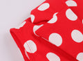 Girls 1950s Retro Rockabilly Vintage Swing Dress with Belt Red