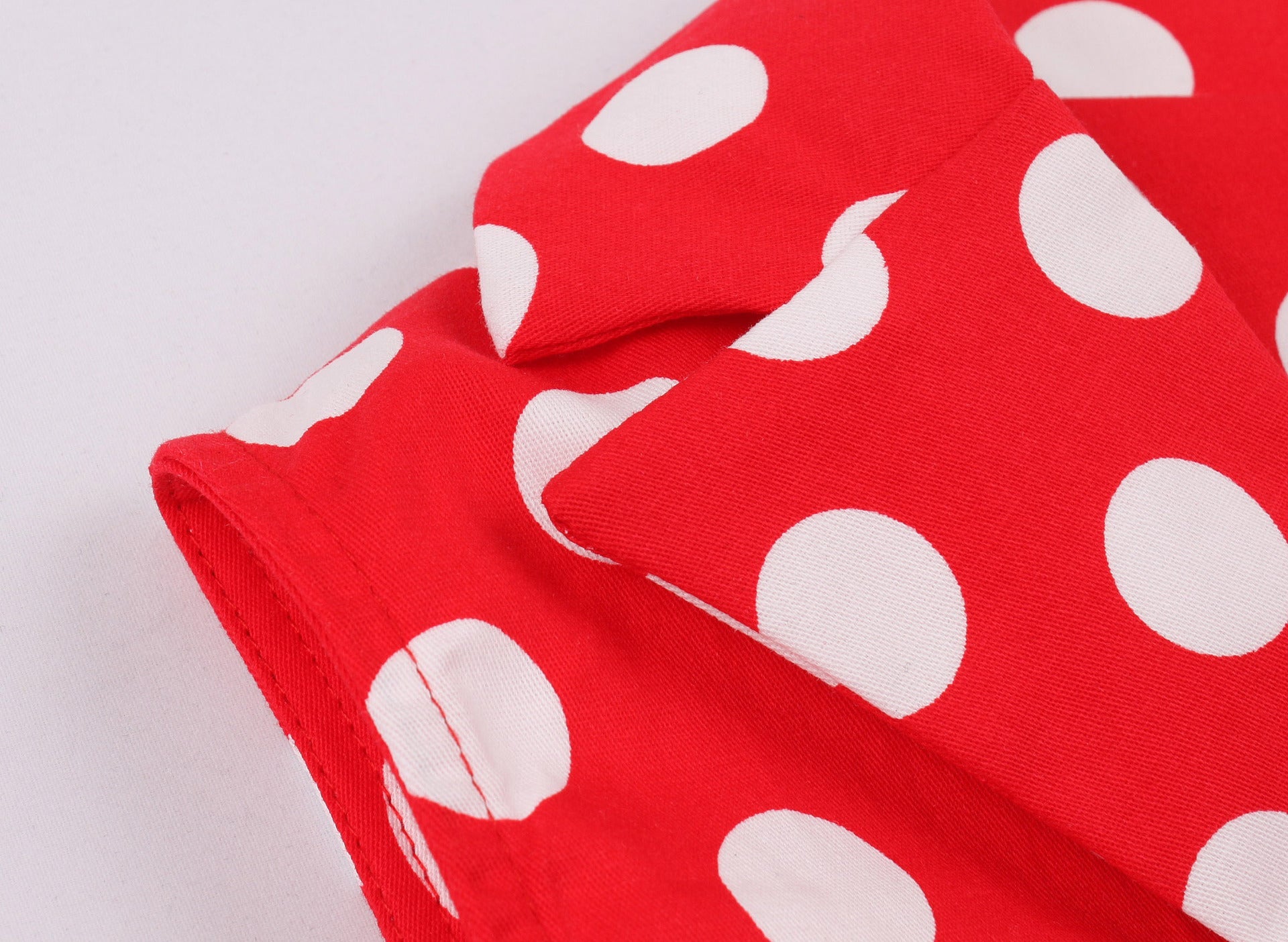 Girls 1950s Retro Rockabilly Vintage Swing Dress with Belt Red