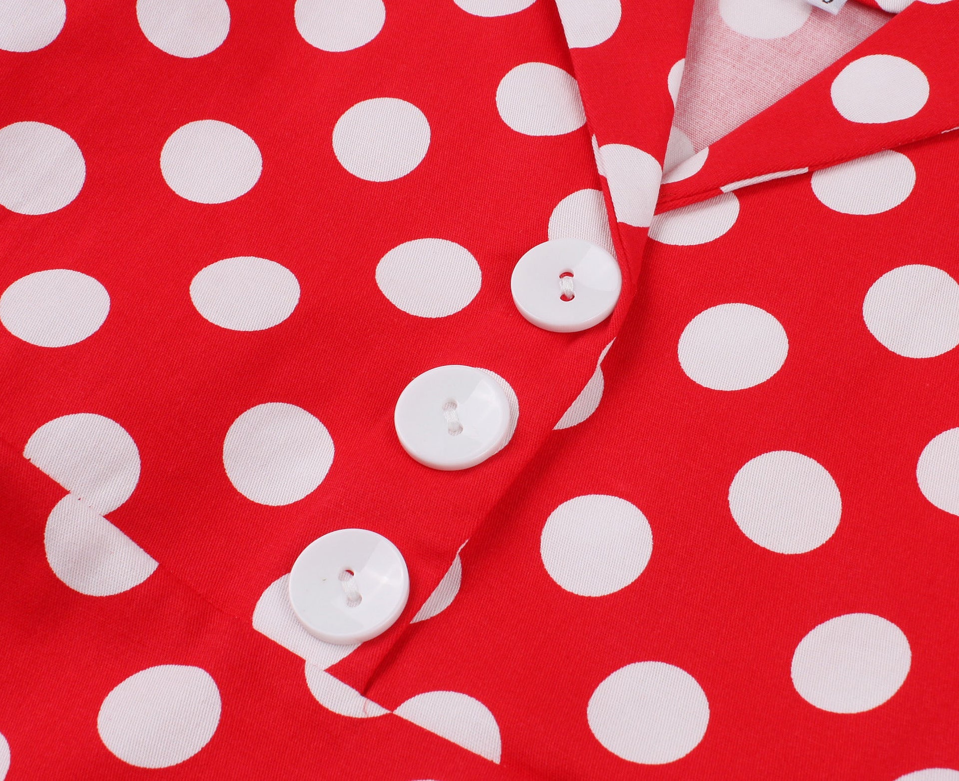Girls 1950s Retro Rockabilly Vintage Swing Dress with Belt Red