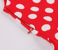 Girls 1950s Retro Rockabilly Vintage Swing Dress with Belt Red