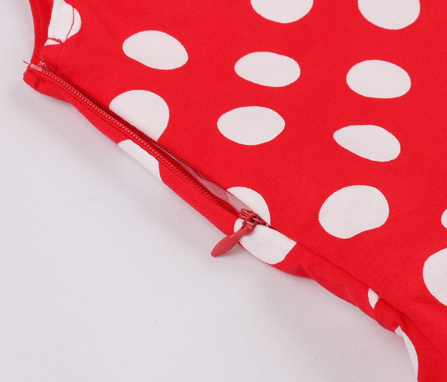 Girls 1950s Retro Rockabilly Vintage Swing Dress with Belt Red