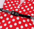 Girls 1950s Retro Rockabilly Vintage Swing Dress with Belt Red