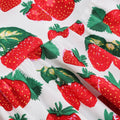 Girls 50s Sweetheart Vintage Flower Swing Straps Prom Dress Polka Dots Strawberry