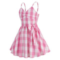 Girls Pink Vintage Polka Dot 50s 60s Audrey Rockabilly Swing Dress