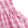 Girls Pink Vintage Polka Dot 50s 60s Audrey Rockabilly Swing Dress