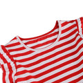 Girls Retro Striped Party Dress 1950s Vintage Swing Prom Dress Red