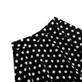 Girls Vintage Polka Dot Skirt 50s Flare A-Line Pleated 50s Skirt Black