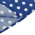 Girls Vintage Polka Dot Skirt 50s Flare A-Line Pleated 50s Skirt Blue