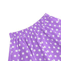 Girls Vintage Polka Dot Skirt 50s Flare A-Line Pleated 50s Skirt Purple
