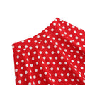 Girls Vintage Polka Dot Skirt 50s Flare A-Line Pleated 50s Skirt Red