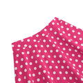 Girls Vintage Polka Dot Skirt 50s Flare A-Line Pleated 50s Skirt Rose