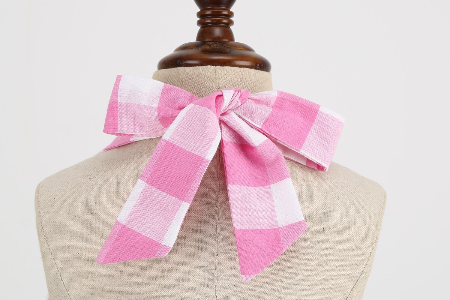 Kid Girls 50s Vintage Plaid Dress A Line Halter Neck Audrey Hepburn Dress Pink