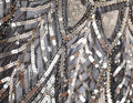 Sequin Beaded Evening Cape 1920s Fringed Shawl Wraps Wedding Bridal Shawl Scarf Gold