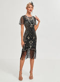 Vintage 1920s The Great Gatsby Flapper Dress Outfits Party Costume Masquerad Dress Green