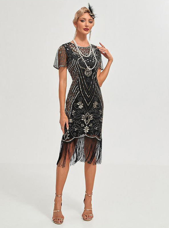 Vintage 1920s The Great Gatsby Flapper Dress Outfits Party Costume Masquerad Dress Green