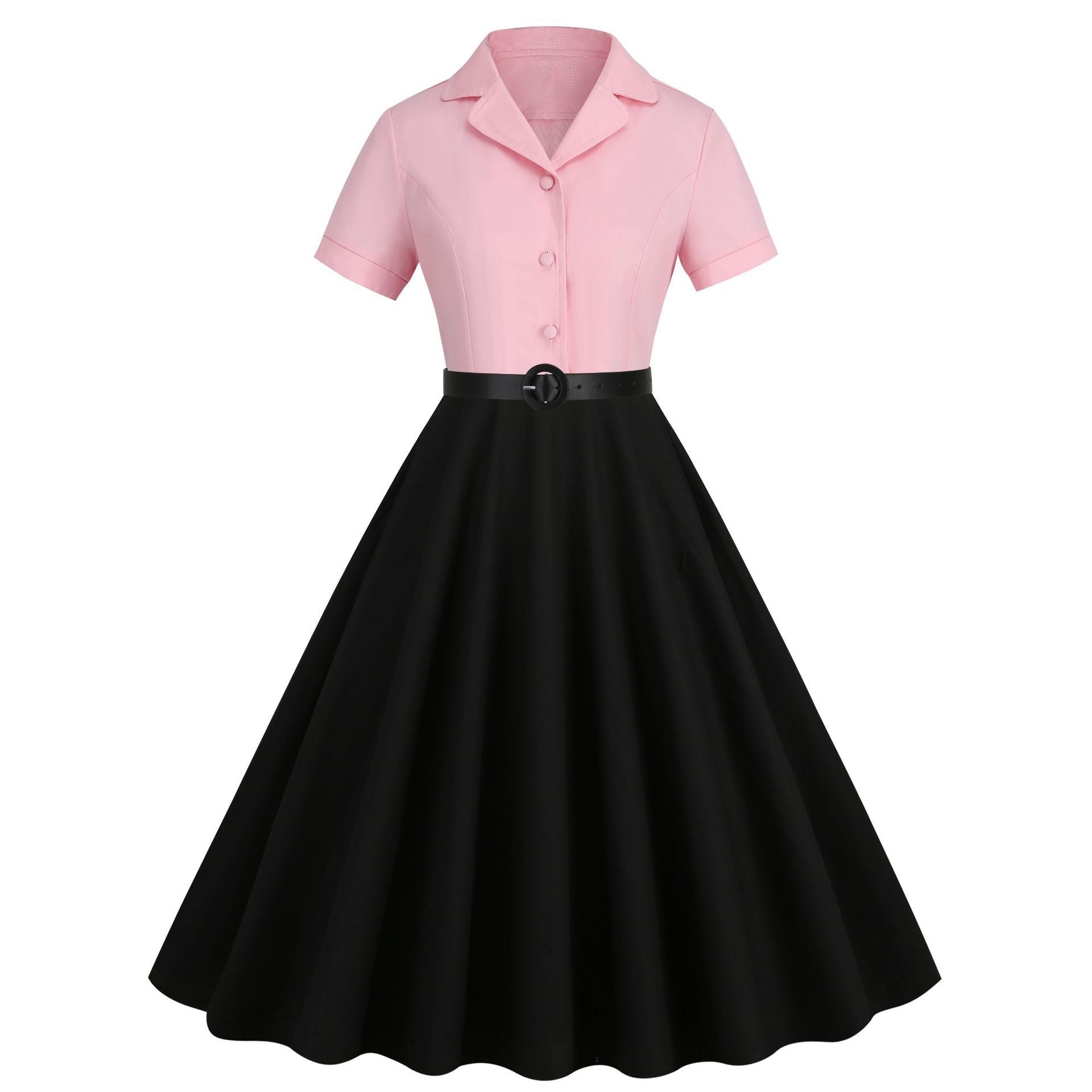 Vintage Audrey Hepburn Dress Elegant Cocktail Party 50s 60s Rockabilly Dress Pink
