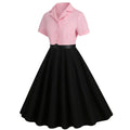 Vintage Audrey Hepburn Dress Elegant Cocktail Party 50s 60s Rockabilly Dress Pink