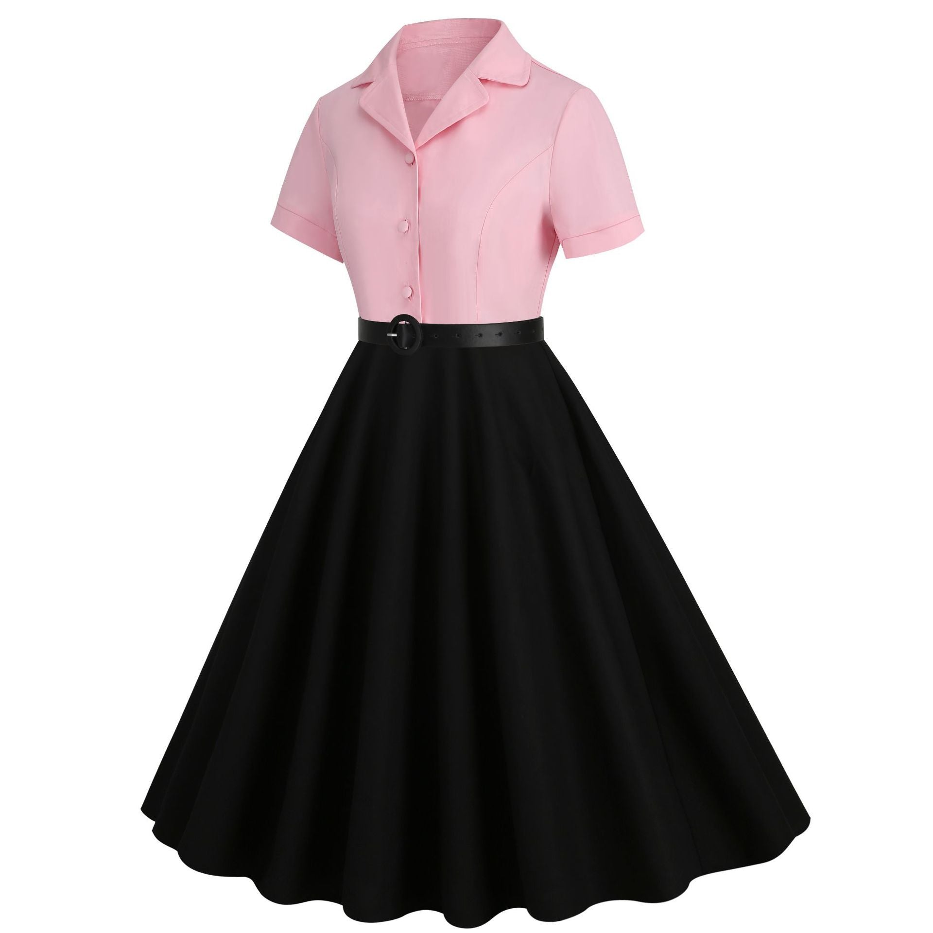 Vintage Audrey Hepburn Dress Elegant Cocktail Party 50s 60s Rockabilly Dress Pink