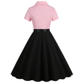 Vintage Audrey Hepburn Dress Elegant Cocktail Party 50s 60s Rockabilly Dress Pink