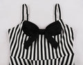Vintage Floral Cocktail Dress Bowknot Retro 1950s Vintage Dress Black