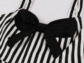 Vintage Floral Cocktail Dress Bowknot Retro 1950s Vintage Dress Black