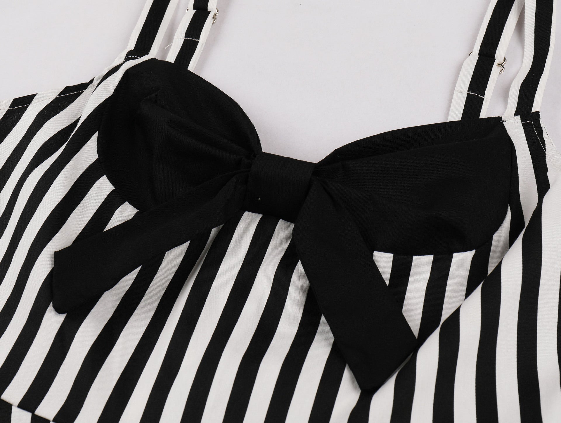 Vintage Floral Cocktail Dress Bowknot Retro 1950s Vintage Dress Black