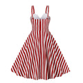 Vintage Floral Cocktail Dress Bowknot Retro 1950s Vintage Dress White