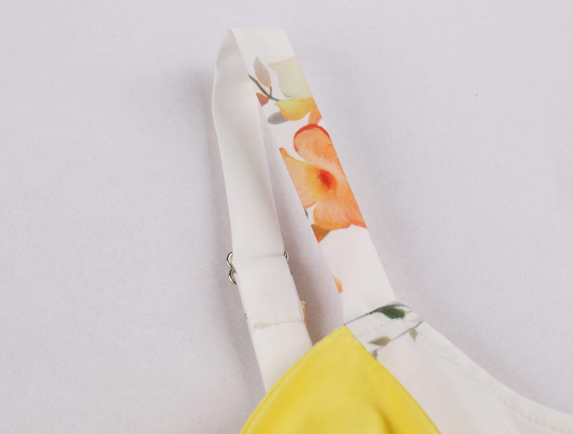 Vintage Floral Cocktail Dress Bowknot Retro 1950s Vintage Dress Yellow