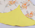 Vintage Floral Cocktail Dress Bowknot Retro 1950s Vintage Dress Yellow