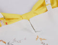 Vintage Floral Cocktail Dress Bowknot Retro 1950s Vintage Dress Yellow