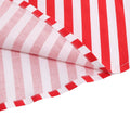 Vintage Striped Knee Length Women's Skirt 50s 60s A Line Skirts Red