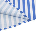 Vintage Striped Knee Length Women's Skirt 50s 60s A Line Skirts Sky