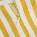 Vintage Striped Knee Length Women's Skirt 50s 60s A Line Skirts Yellow