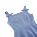 Women 1950S Retro Bow Strap Sleeveless Vintage A Line Swing Dress Sky