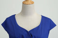 Women 1950s 1960s Retro Vintage Cocktail Party Swing Prom Rockabilly Dresses Blue