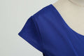 Women 1950s 1960s Retro Vintage Cocktail Party Swing Prom Rockabilly Dresses Blue