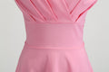 Women 1950s 1960s Retro Vintage Cocktail Party Swing Prom Rockabilly Dresses Pink