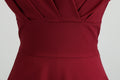 Women 1950s 1960s Retro Vintage Cocktail Party Swing Prom Rockabilly Dresses Wine