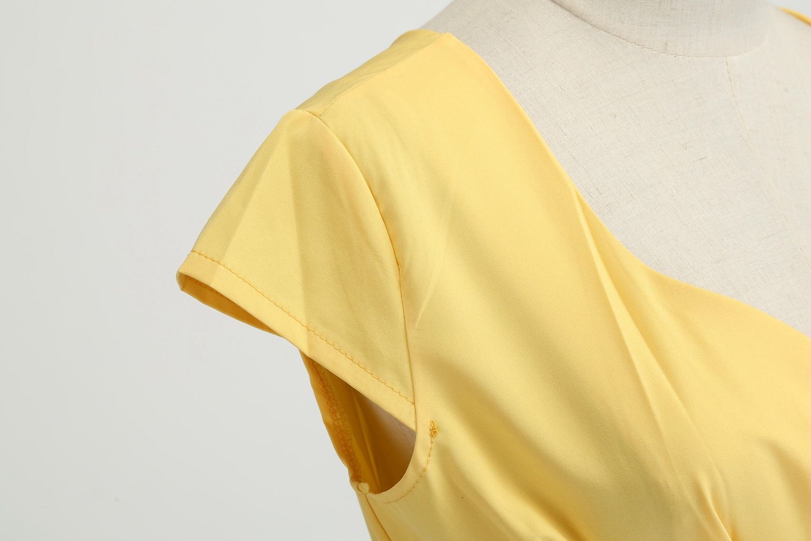 Women 1950s 1960s Retro Vintage Cocktail Party Swing Prom Rockabilly Dresses Yellow