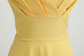 Women 1950s 1960s Retro Vintage Cocktail Party Swing Prom Rockabilly Dresses Yellow
