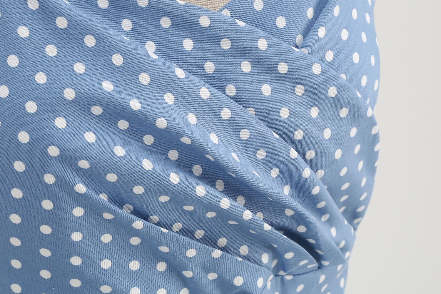 Women 1950s Halter Polka Dot Halter Cocktail Swing Pinup Dresses Blue